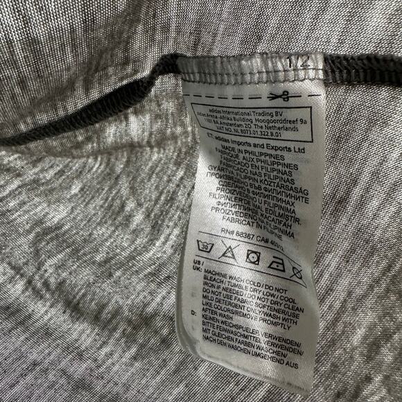 Adidas Freelift Size XL Crewneck Short Sleeve T-Shirt Gray Climalite Tee Top - Picture 4 of 4